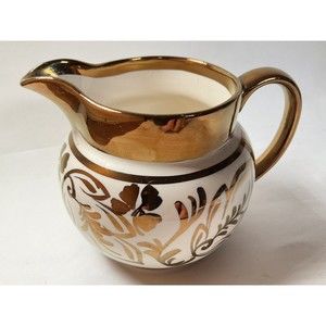Wade Copper Luster Creamer Pitcher Made In England Hand Painted